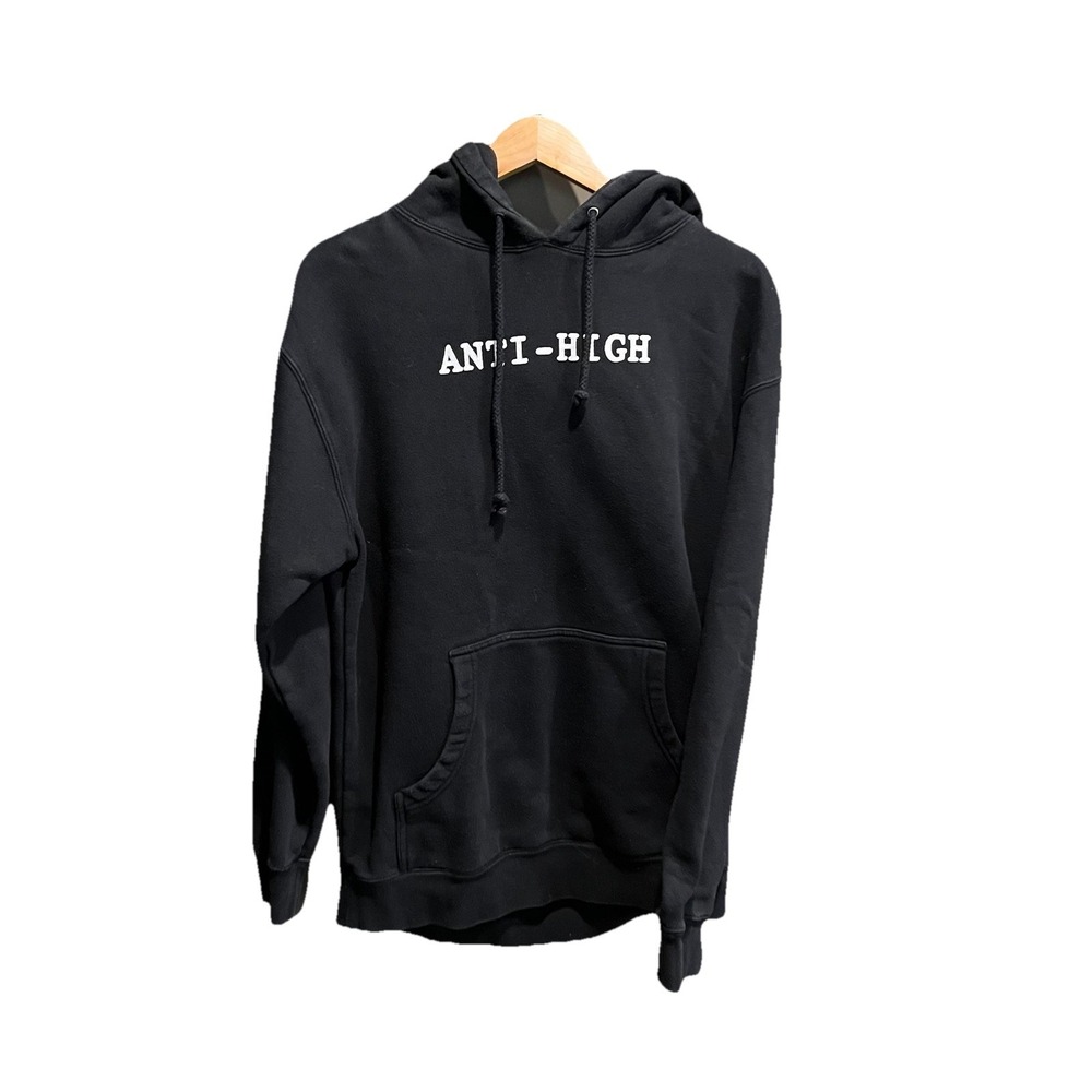 Rihanna Anti-High 2016 Tour Black Graphic Men's Hoodie Sweater Size Medium